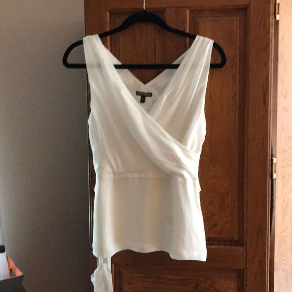 Chiffon wrap top